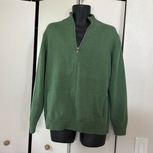 LL Bean men XL zip up sweater